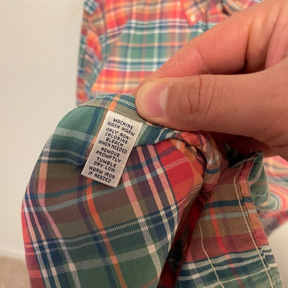 Polo Ralph Lauren-Mens-Large-Easter Plaid-Multicolor-Button Down-Long Sleeve - Picture 8 of 12